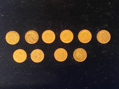  BELGIQUE, TUNISIE, ITALIE, FRANCE 
10 monnaies...