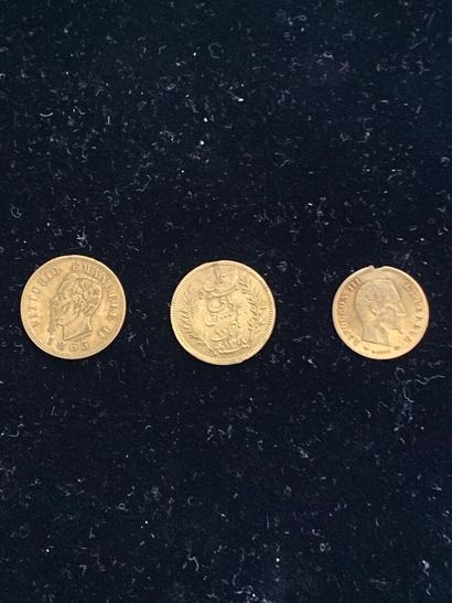 null 
PAYS DIVERS




2 monnaies de 10 francs en or




- Italie, Vittorio Emanuele,...