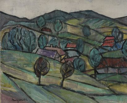 null Stanislaw BORYSOWSKI

(Lwow/Lviv 1906 - 1988 Torun)

Rajcza, 1959

Oil on canvas,...