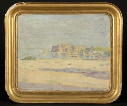 null 
Jules LELLOUCHE (1903-1963)




Seaside 


Oil on plywood, signed lower right.




38...
