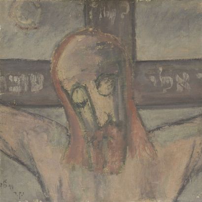 null Jesekiel D. KIRSZENBAUM

(Staszów 1900 - 1954 Paris)

Head of Christ

Oil on...