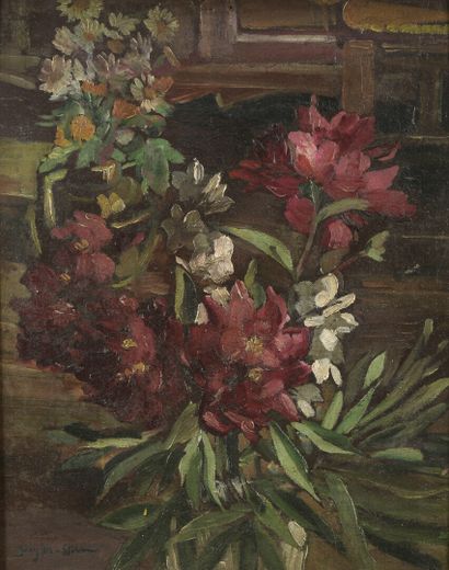 null Jean DREYFUS-STERN

(Paris 1890 -1972 Paris)

Two bouquets of flowers

Oil on...