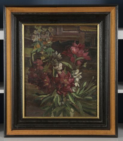 null Jean DREYFUS-STERN	

(Paris 1890 -1972 Paris)

Deux bouquets de fleurs

Huile...