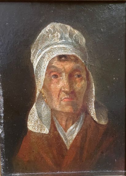 null Ecole XIXème siècle

Portrait de femme au bonnet

Huile sur panneau

24 x 18...