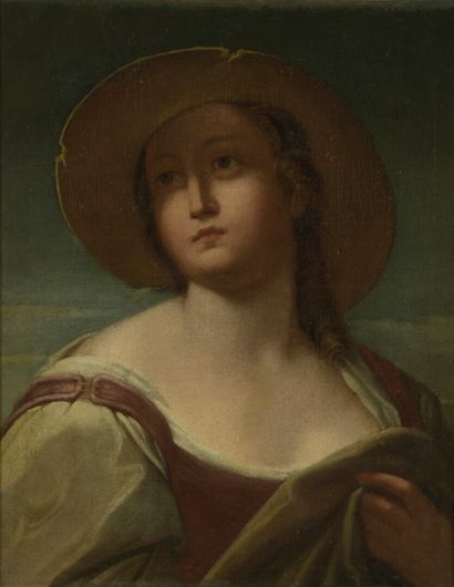 null École anglaise de la fin du XVIIIe siècle

Jeune femme au chapeau

Huile sur...