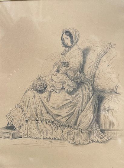 null École française du XIXe siècle

Jeune femme au manchon

Jeune femme assise dans...