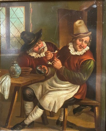 null Dans le goût du XVIIème siècle

"Le Chimiste"

"Les Fumeurs"

Deux peintures...