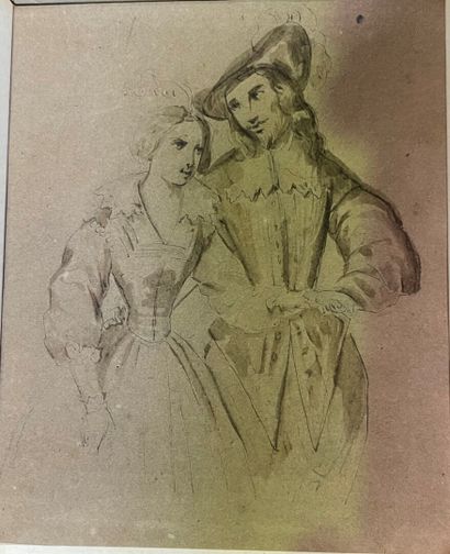 null Ecole XIXème siècle

Couples galants

Deux dessins à l'encre, crayon et lavis...