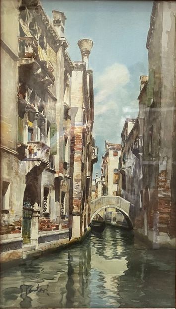 null G. POULANI (actif au XIXe siècle)

Canal à Venise

Deux aquarelles signées en...