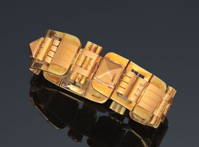 Articulated ribbon bracelet of the 1930s...