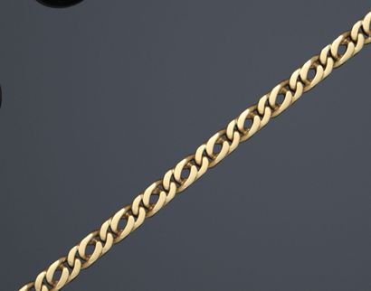 Bracelet chain curb chain in yellow gold.

Weight...