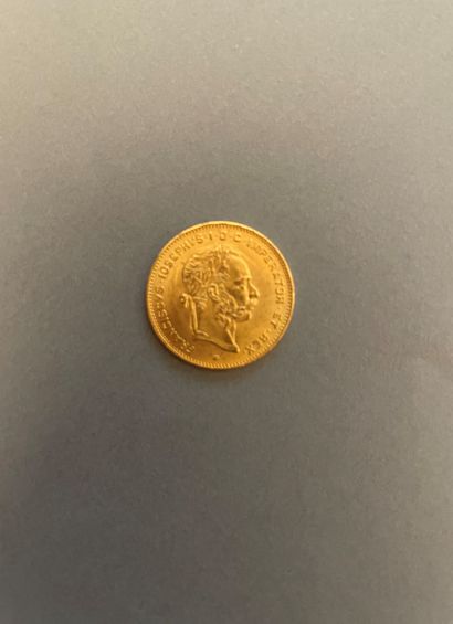 Monnaie autrichienne en or de 10 francs à...