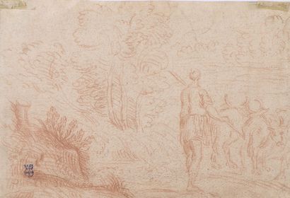 null 18th century FRENCH school, follower of Antoine WATTEAU

Edge of a river

Sanguine

19...