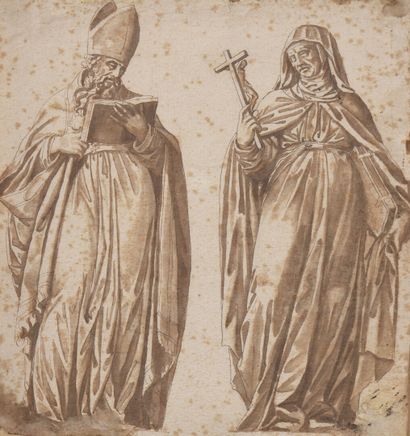 null Ecole ITALIENNE du XVIIIème siècle

Saint Augustin et sainte Thérèse d'Avila

Plume...