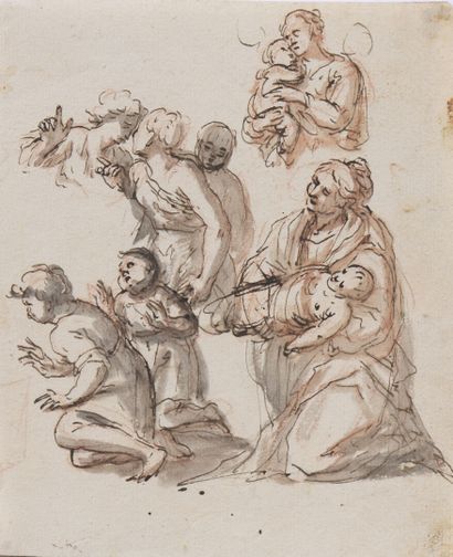 null 18th century ITALIAN school

Study for a Nativity

Pen and black ink, grey wash...