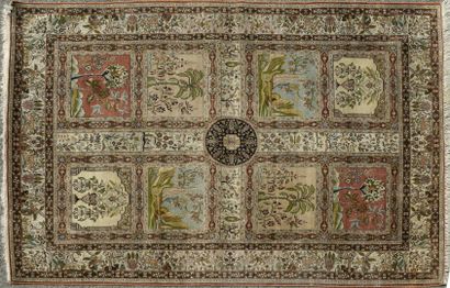 Persian Ghoum silk carpet

Field made up...
