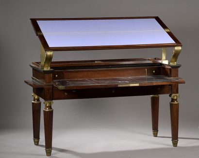 null Attributed to Jean-Christophe FISCHER

(1779-1854)

Important desk in mahogany...