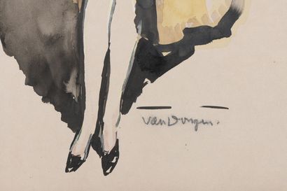 null Kees van DONGEN

(Rotterdam 1877 - Monte Carlo 1968)

Portrait of Edmonde Guy

Watercolor

82,5...