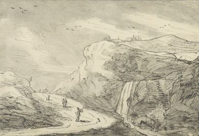null French school of the beginning of the XIXth century

Mountain landscape with...