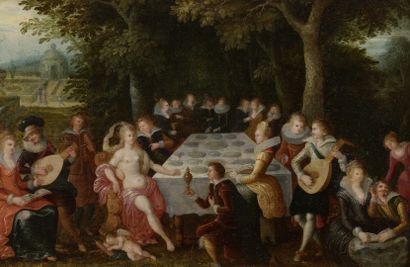 null Attributed to Louis DE CAULLERY (circa 1580 - circa 1621)

Banquet scene

Oil...