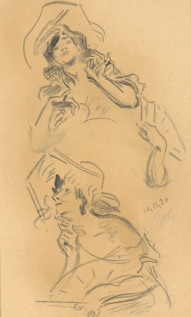 null Jules CHÉRET (1836-1932)

Study of a young woman

Two charcoals dated 10,11,20.

37...