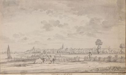 null Roeland van EYNDEN

(Nimègues 1747 - Dordrecht 1819)

Vue de Nimègue depuis...