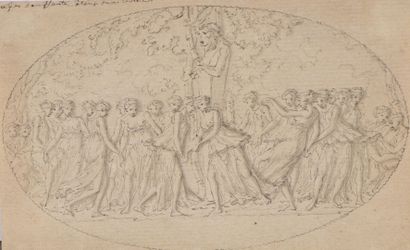 null Louis Félix DELARUE

(Paris 1730 - 1777)

Nymphs dancing around a statue of...