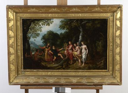 null Attributed to Abraham GOVAERTS (1589-1626)

Pan, Apollo and Midas

Oil on oak...