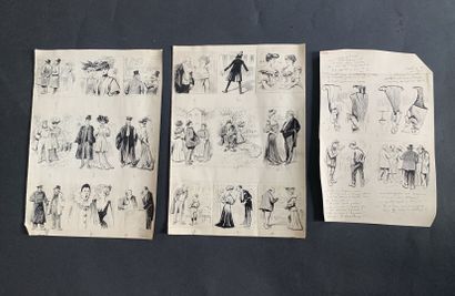 null HENRIOT (1857-1933)

Important ensemble de vignettes d'illustrations, croquis...