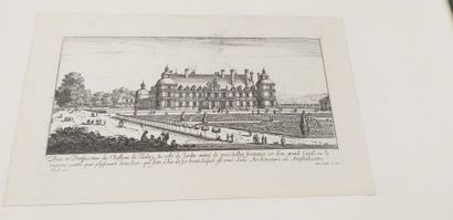 null "Vues de châteaux et architectures dont les châteaux de Maintenon, Fontainebleau,...