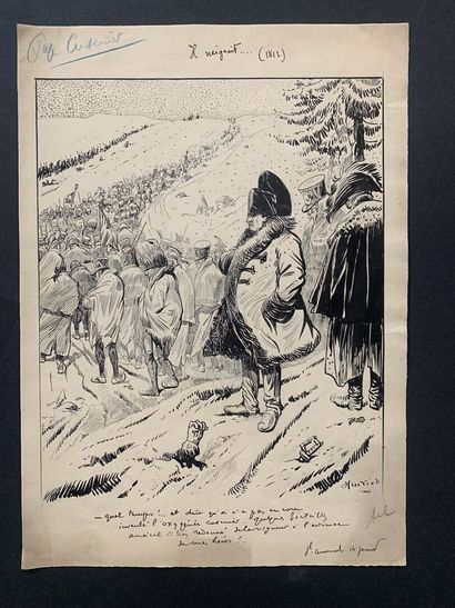 null HENRIOT (1857-1933)

Illustration showing Napoleon I visiting the troops on...