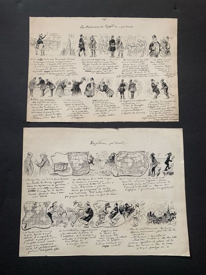 null HENRIOT (1857-1933)

Cinq illustrations : 

"La Revanche des Égyptiens"

"La...