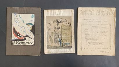 null HENRIOT (1857-1933)

Set of handwritten parody newspapers with watercolor illustrations...