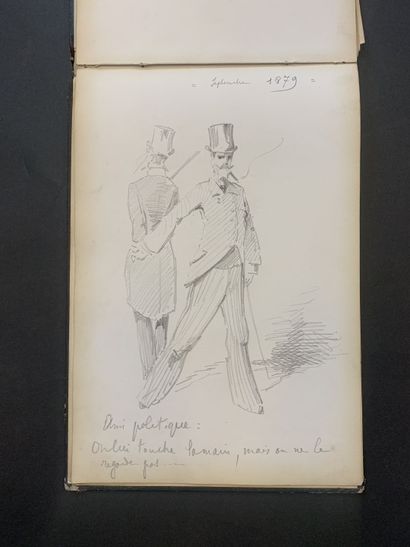 null HENRIOT (1857-1933)

Album à Madame G. BOURGES

Ensemble de 18 dessins et caricatures...