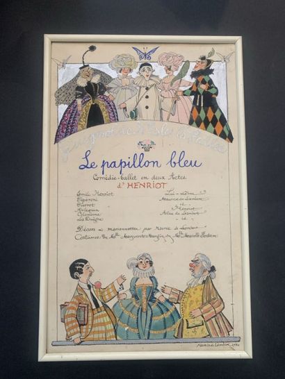 null Maurice de LAMBERT (1873-1952)

Projet de publicité pour Le papillon bleu, Guignol...