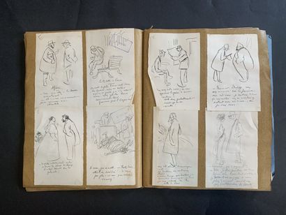 null HENRIOT (1857-1933)

Important set of pen and pencil sketches on paper gathered...