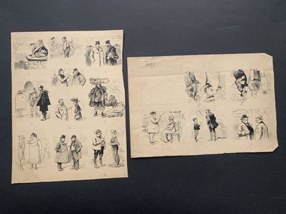 null HENRIOT (1857-1933)

Quatre planches illustrées de vignettes : 

Bureau de poste

La...