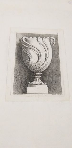 null "Projects of vases (after Duplessis), works of goldsmithery for the use of churches...