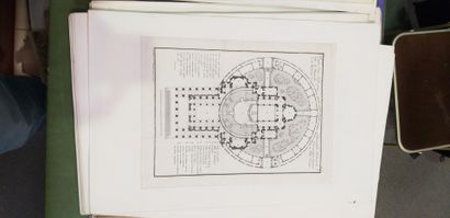 null "Architecture, plans, sections, antiquities and views"

Set of about 100 engravings,...