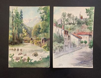 null HENRIOT (1857-1933)

Paysages de montagne, bord de rivière, villages

Ensemble...