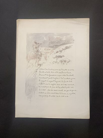 null Victor HUGO - L'Expiation

4 pages de texte illustrées de cinq vignettes à l'aquarelle...