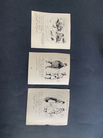 null HENRIOT (1857-1933)

Ensemble de vignettes d'illustrations, croquis à la plume...