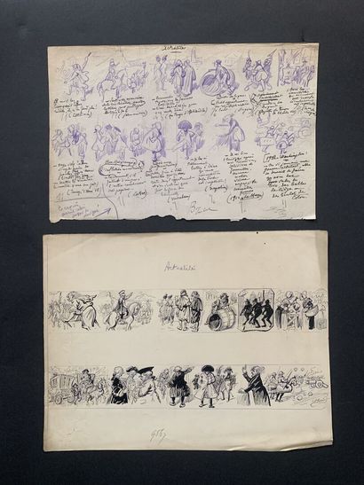 null HENRIOT (1857-1933)

Trois illustrations : 

"A l'exposition des maréchaux"

"Les...