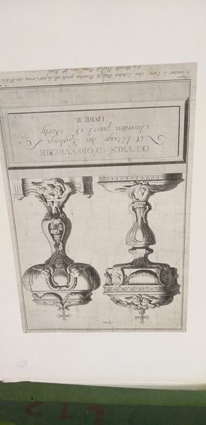 null "Projects of vases (after Duplessis), works of goldsmithery for the use of churches...