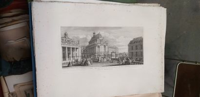 null "Views of Paris, Versailles and surrounding castles including by Rigaud, including...