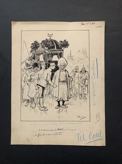 null HENRIOT (1857-1933)

Illustration: 

"The Burial of Lady Turkey." 

Pen on paper...