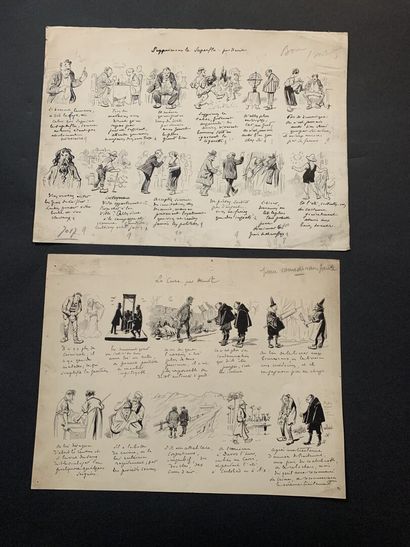 HENRIOT (1857-1933)

Quatre illustrations...