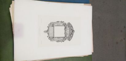 null Set of about 80 engravings from the end of the 19th and the beginning of the...