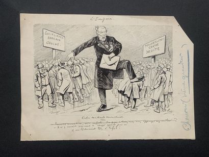null HENRIOT (1857-1933)

Trois illustrations sur le thème de la politique sous la...