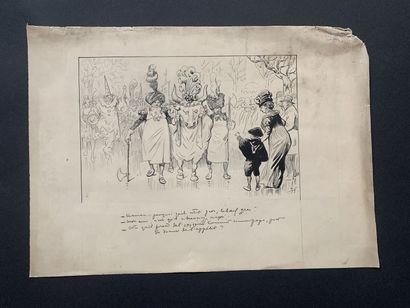 null HENRIOT (1857-1933)

Illustration :

Le boeuf

Plume sur papier monogrammée...